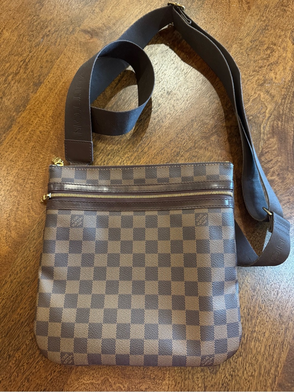 Louis Vuitton Brown Damier Pochette Bosphore